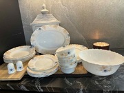 Talerze 28 elementy KWIATY