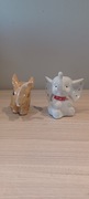 Słoniki z porcelany 