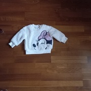 Sweter/bluza ciepły biały dziecięcy rozmiar 6-9 m Disney Baby