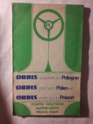 Mapa ORBIS Polska 1985 | Samochodowa | Skala 1:750000 | PRL | BDB