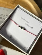 BRANSOLETKA SZCZĘŚCIA- Turmali na czerwonym sznureczku 