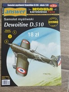 Model kartonowy Dewoitine D.510