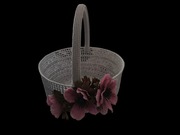 Koszyk szydelkowy na prezent