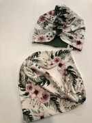 Czapka, turban , chusta kwiaty 