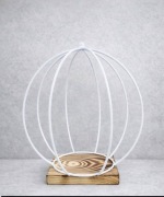 Kula dekoracyjna z deska– stelaż baza florystyczna do kompozycji kwiatowych