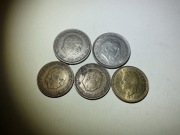 Ròżne monety Hiszpania gen. Franco