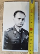Fotografia portretowa Wojciech Jaruzelski LWP PRL wojsko pieczątka 