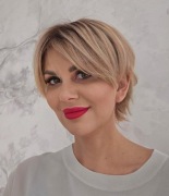 Blond peruka z włosów naturalnych