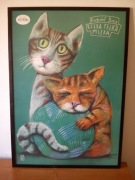 Plakat teatralny - Rzeka pełna mleka, polski plakat, Leszek Żebrowski