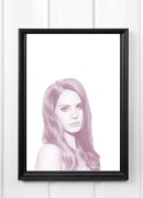 Plakat A4 kodak lana del rey poster 