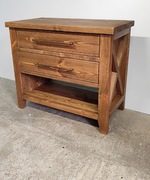 Szafka łazienkowa pod umywalkę nablatową lite drewno 