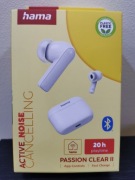 Słuchawki bezprzewodowe HAMA Passion Clear II ANC, kolor biały.
