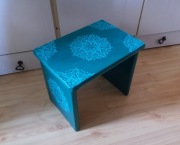 Stołek drewniany Stary zydel taboret zydelek po renowacji Rękodzieło