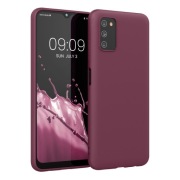 Case etui Samsung A03s bordowy/ciemny czerwony
