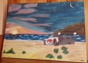 Obraz ręcznie malowany prezent fan F1