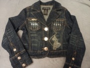 Kurtka dżinsowa dziewczęca 128-134