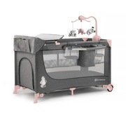 Kinderkraft Joy łóżeczko 2w1 tur. z materacem