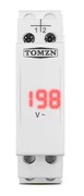 Woltomierz modułowy TOMZN 1-F DIN 80-500VAC LED