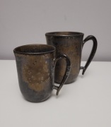 Ciepliki kubki ceramiczne 325ml + 550ml srebrny złoty ceramika polska