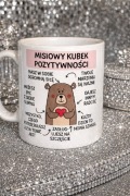 Hit kubek 330ml miś pozytywny motywacja nowy super prezent gratis dla niej 
