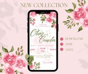 ELEKTRONICZNE edycyjne zaproszenie na ślub szablon