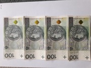 Banknot 100 zł seria AA