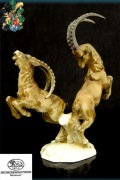 Hutschenreuther K Tutter Dwa koziołki figurka 17cm