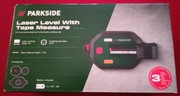 Poziomica laserowa z taśmą mierniczą na baterię AA