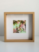 Obraz abstrakcyjny – pastele olejne | oprawiony w ramę z passe-partout