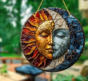 Obraz Dekor Plastik 15x15cm Łapacz słońca księżyc Salon Dom Prezent