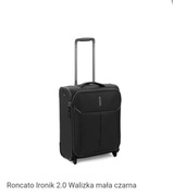 Walizka kabinowa czarna, mała Roncato Ironik 2.0, NOWA
