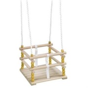 HUDORA DREWNIANA HUŚTAWKA Z ZABEZPIECZENIEM 72113