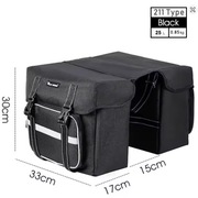 Podwójna torba rowerowa na bagażnik 25L – sakwy tylne, wytrzymałe, odblaski