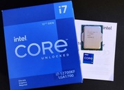 Procesor Intel I7-12700KF BOX  / i7-12700  / GWARANCJA! / STAN IDEALNY