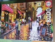 Puzzle Educa Cafe Street 8000 dla twardzieli rzadkie okazja !