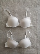 Nowy biały gładki outlet biustonosz stanik Skiny 80B push up