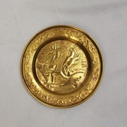 Mosiężny talerzyk stary kolekcjonerski