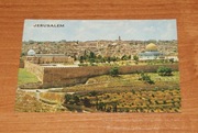 Stara pocztówka Jerozolima - widok z Góry Oliwnej 1970 roku