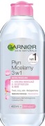 Garnier Skin Naturals Płyn Micelarny 3w1 Dla Skóry Wrażliwej 400 ml