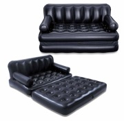 Sofa Materac Dmuchany Łóżko Dwuosobowe 5w1 188x152x64 cm bestawy