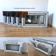 OKNO U 865/535 ciemny/złoty dąb, orzech, antracyt