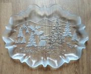 Mikasa Walther Glass "Christmas Story" duża patera świąteczna. 