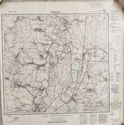 Oryginalna mapa Messtischblatt 1928 r. – Buchenau (Buków), Górny Śląsk