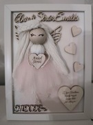 Aniołek Anioł Stróż Roczek Ramka Prezent+Imię