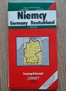 Niemcy 1995 rok mapa samochodowa wydanie polskie