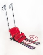 SANKI NARTY DLA DZIECI Z KIJKAMI 80CM ZESTAW 2w1