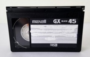 Kaseta VHS-C Maxell GX Black EC-45 do kamer