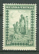 Ruanda Urundi  Seria  1931 40c Tubylcy ** 