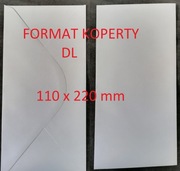 Biała koperta DL