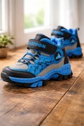 Buty trekkingowe chłopięce niebieskie na rzep r. 36 wkładka 23 cm